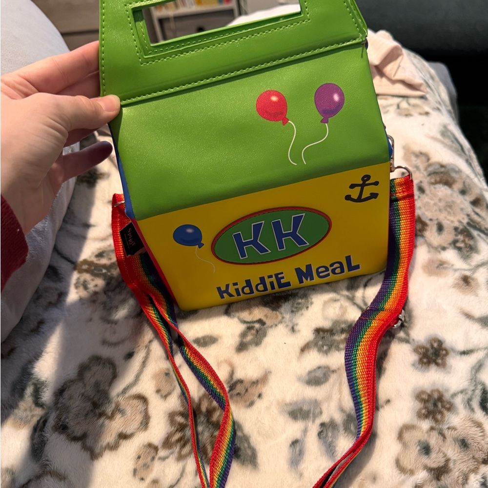 Colorful Kiddie Meal Box with Rainbow Strap